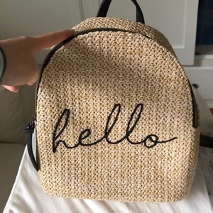 Straw backpack. Hello ☀️